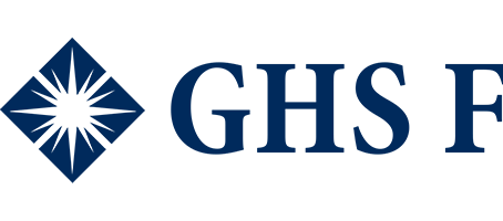 GHS Foundation Logo - Dark blue serif type with Granville burst to left