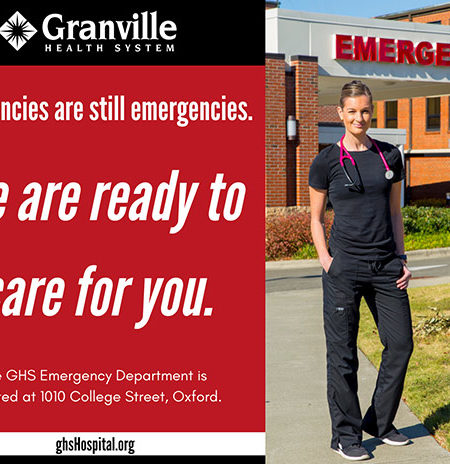 Graphic showing GHS Emergency Department is Open for Business