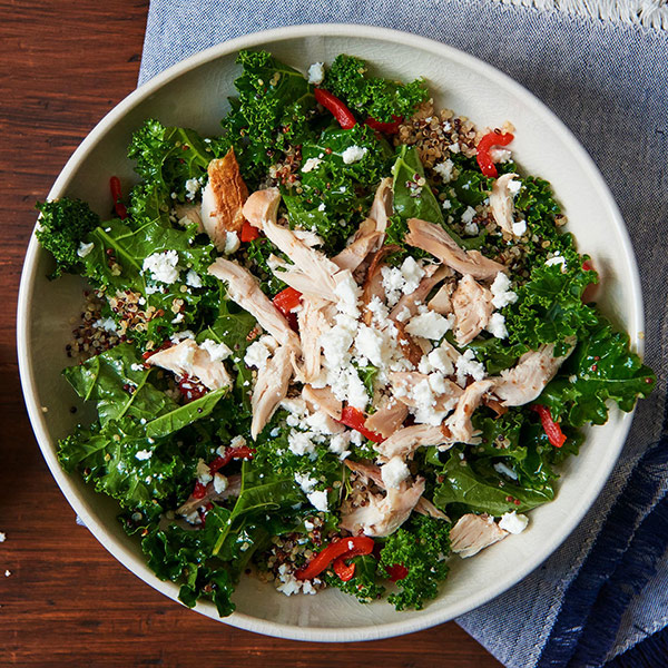 Healthy Recipe: Greek Salad with Quinoa & Chicken
