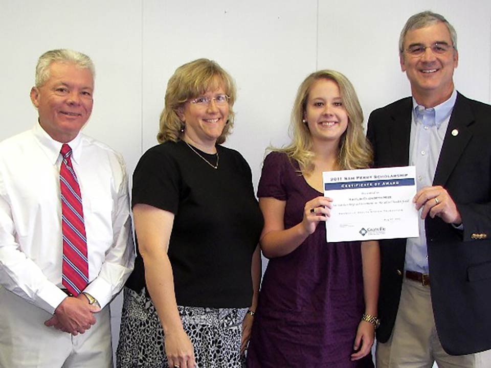 Granville Health System Foundation Selects Kaitlin Mize as Recipient of the 2011 Sam Perry Scholarship
