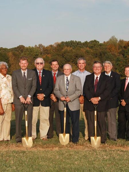 Photo of people at Granville Health System ground breaking