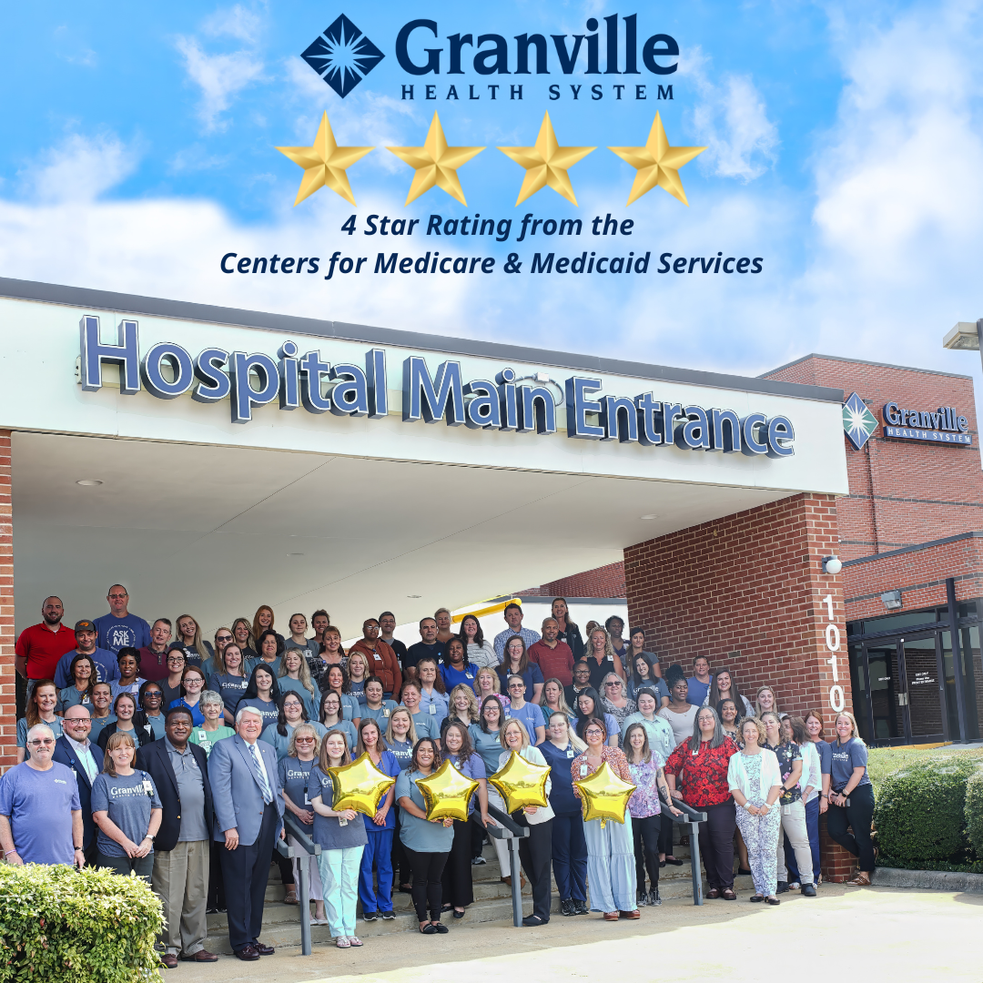 Granville Health System, Your Community Hospital, Earns Coveted Four-Star Rating from CMS for Exceptional Healthcare Excellence in 2023