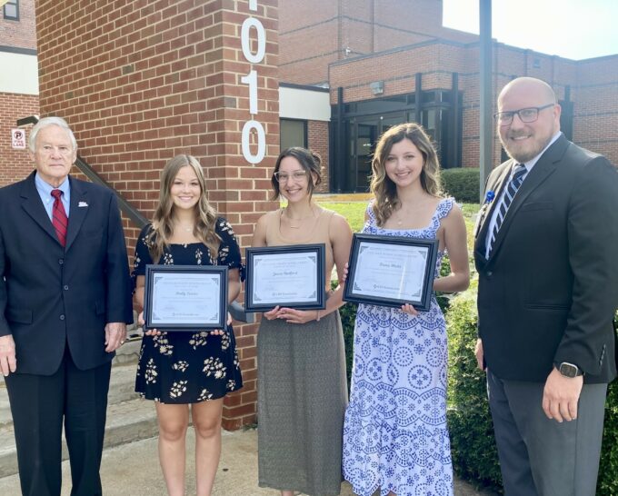 Jenna Radford, Emma Hicks, and Holly Currin Receive Sam Perry Scholarship Awards from Granville Health System Foundation